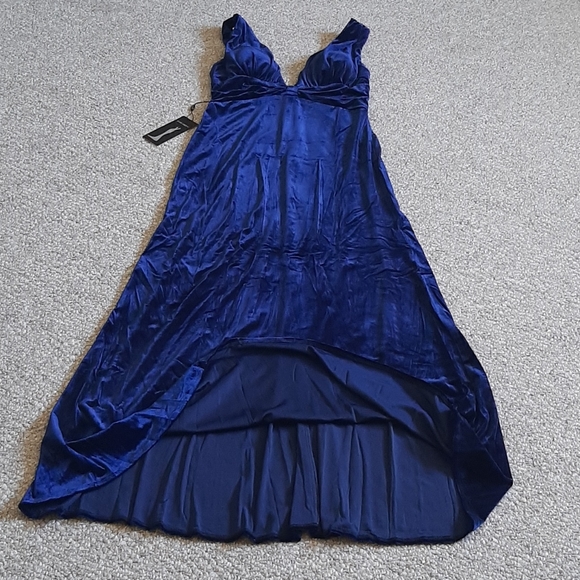 New Velvet Long Evening Prom Gala Maxi Dress. - Picture 6 of 12